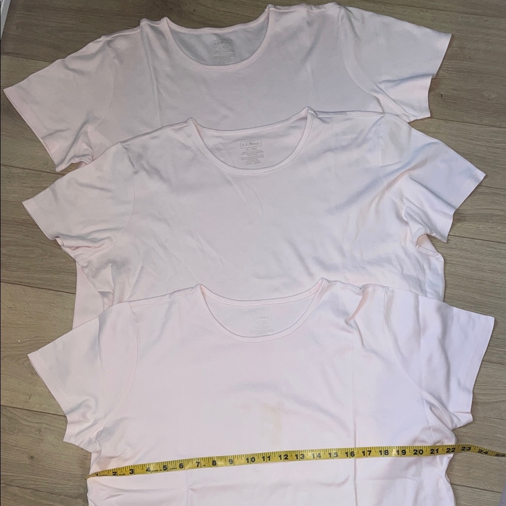L.L. Bean Women's Short Sleeve Tees - Light Pink - Picture 3 of 4
